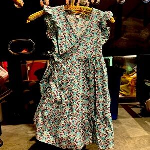 Tea collection swans wrap dress